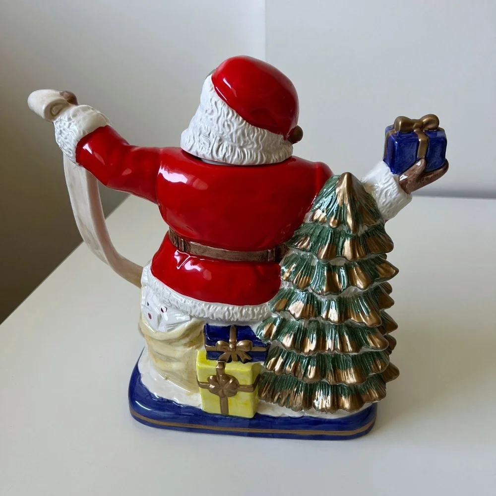 Vintage 1993 Fitz & Floyd OCI North Pole Express Santa Pitcher 5802 Christmas